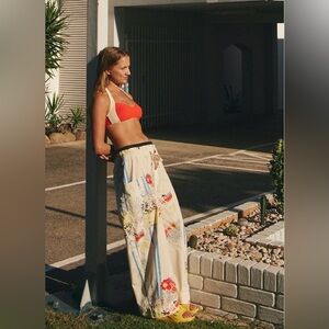 Free People Colorful Printed Fresh Start Pants.